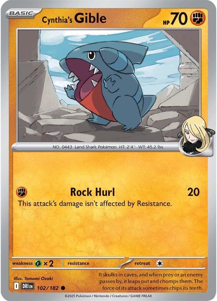 Cynthia's Gible DRI - 102/182