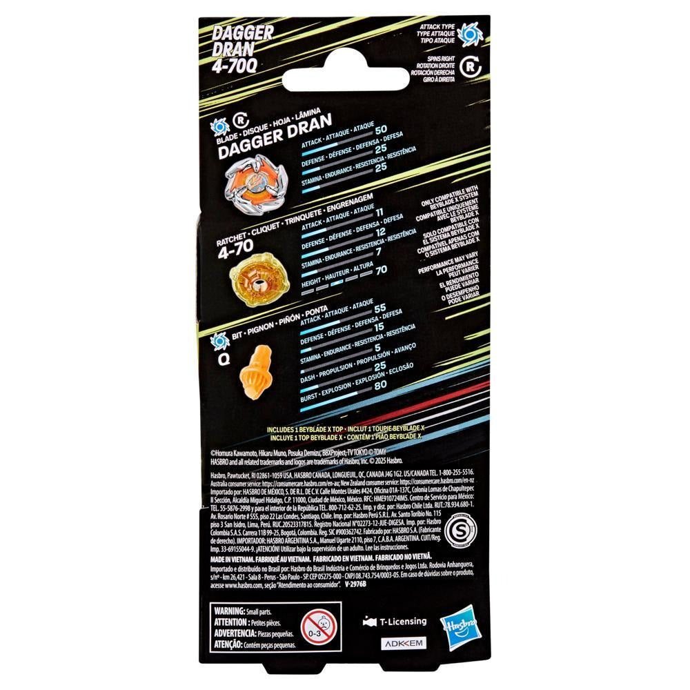 Beyblade X Dagger Dran 4-70Q Booster Pack