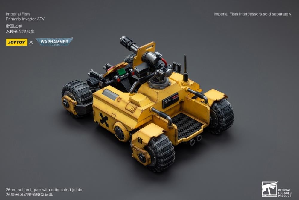 JoyToy - Warhammer 40k - Imperial Fists - Primaris Invader ATV 1/18 Scale Vehicle