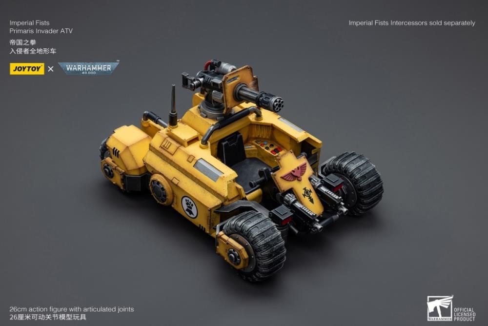 JoyToy - Warhammer 40k - Imperial Fists - Primaris Invader ATV 1/18 Scale Vehicle