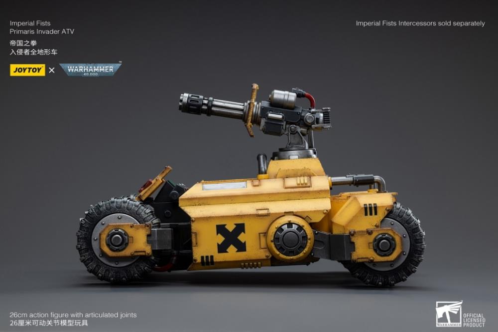 JoyToy - Warhammer 40k - Imperial Fists - Primaris Invader ATV 1/18 Scale Vehicle