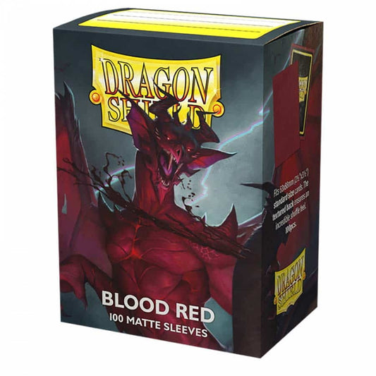 Dragon Shield Matte Sleeves - Blood Red (100-Pack) 000