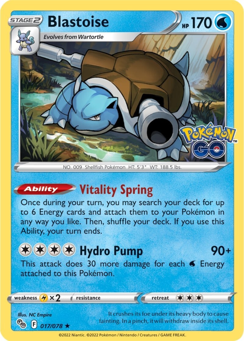Blastoise PGO - 017/078