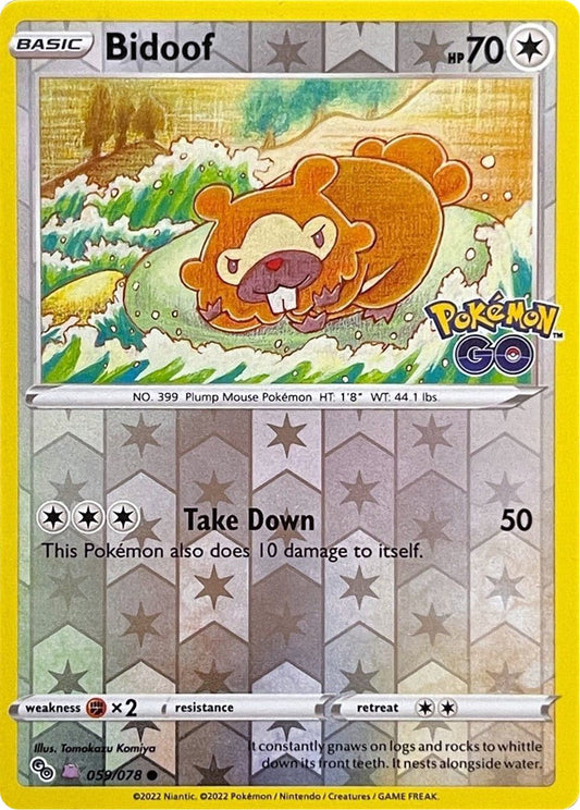 Bidoof (Peelable Ditto) PGO - 059/078