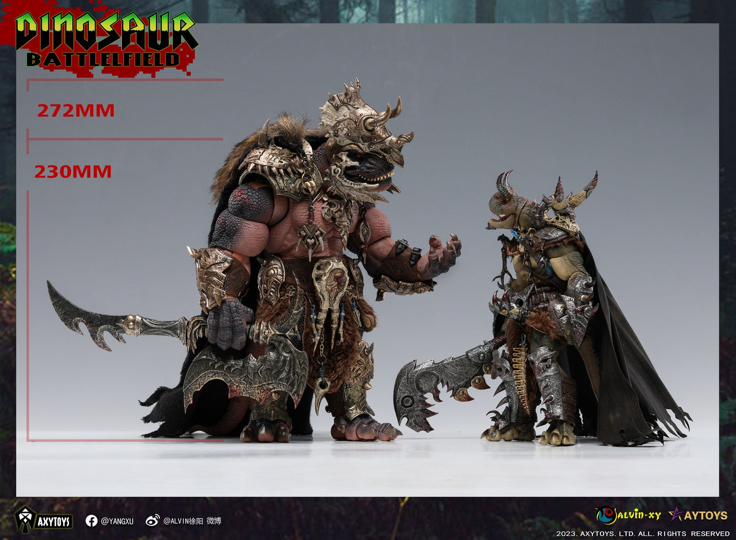Dinosaur Battlefield - King Tyrannosaurus Deluxe - 1/12 Scale