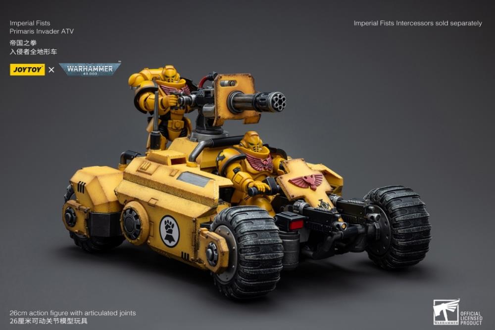 JoyToy - Warhammer 40k - Imperial Fists - Primaris Invader ATV 1/18 Scale Vehicle