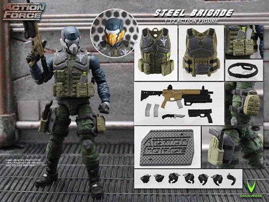 Action Force Steel Brigade 1/12 Scale Figure - Reissue