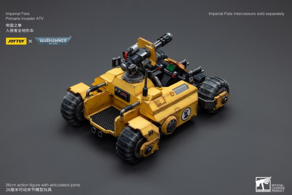 JoyToy - Warhammer 40k - Imperial Fists - Primaris Invader ATV 1/18 Scale Vehicle