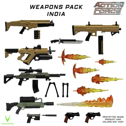 Action Force Weapons Pack (India) 1/12 Scale Accessory Set