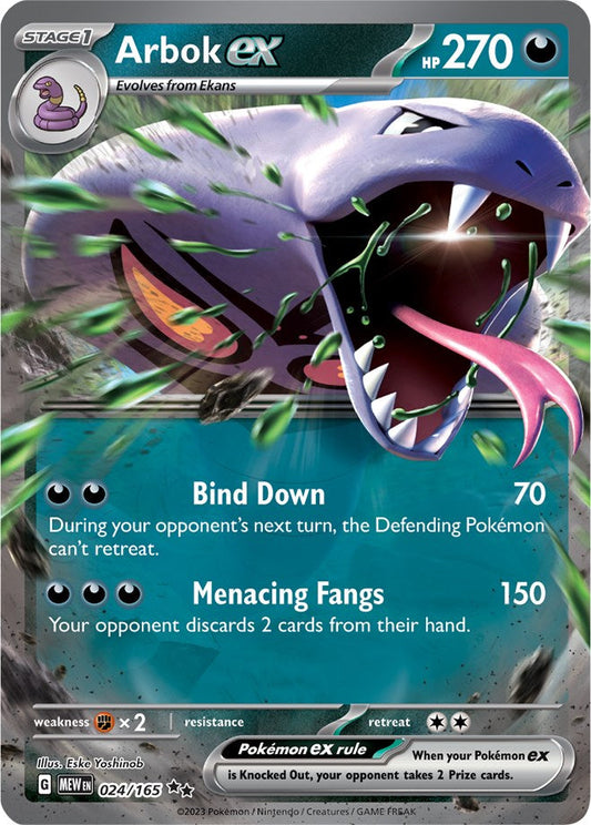 Arbok ex - 024/165 MEW - 024/165