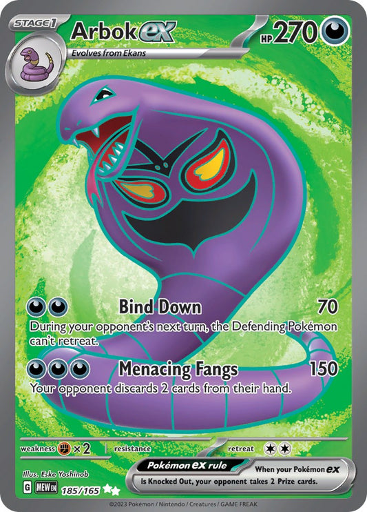 Arbok ex - 185/165 MEW - 185/165