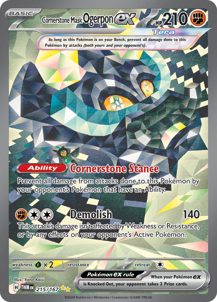 Cornerstone Mask Ogerpon ex - 215/167 TWM - 215/167