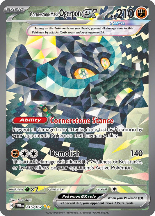 Cornerstone Mask Ogerpon ex - 215/167 TWM - 215/167