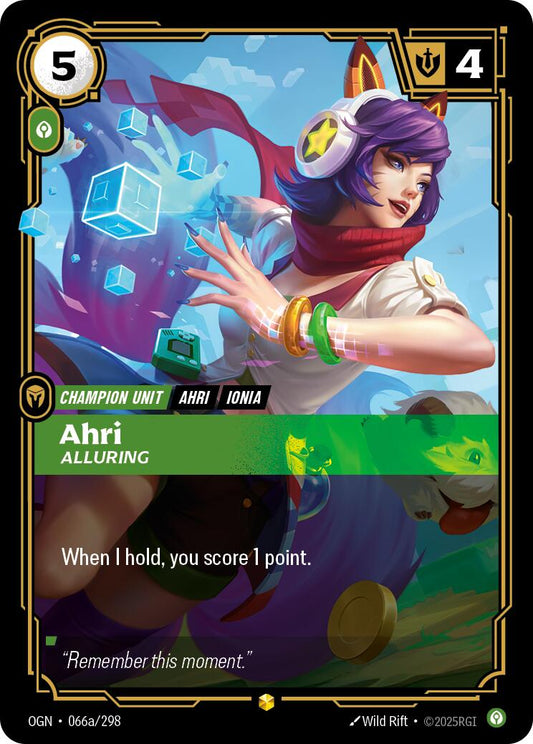 Ahri - Alluring (Alternate Art) OGN - 066a/298