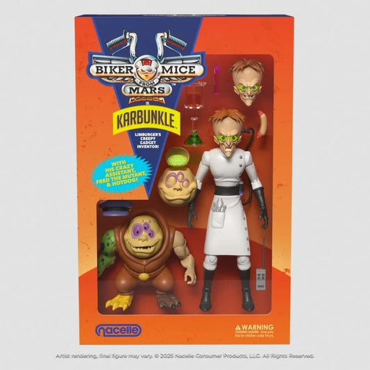 Biker Mice from Mars - Dr. Karbunkle with Fred the Mutant (Preorder Q2 2026)