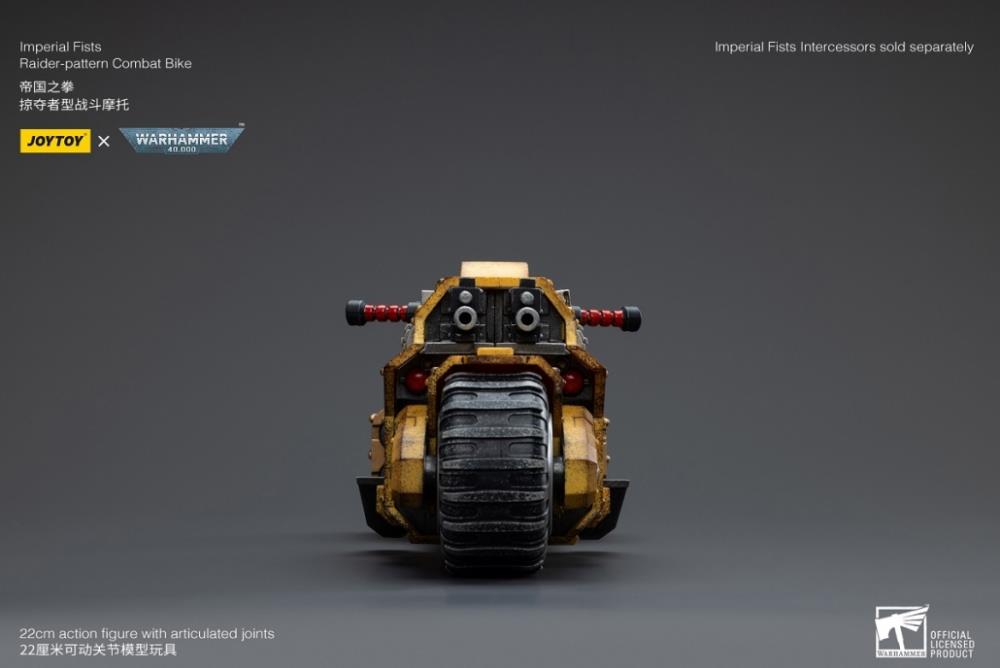 JoyToy - Warhammer 40k - Imperial Fists - Raider-Pattern Combat Bike 1/18 Scale Vehicle