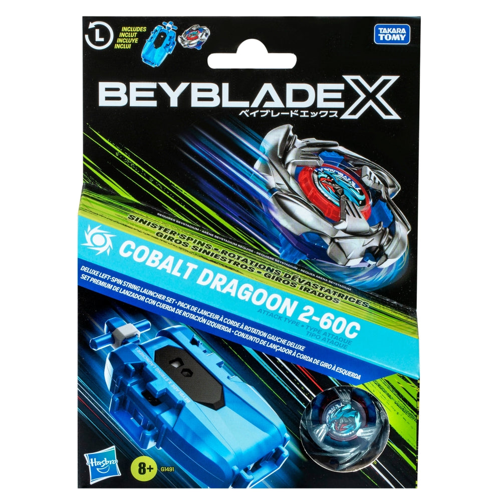 Beyblade X - Cobalt Dragoon 2-60C Launcher Set