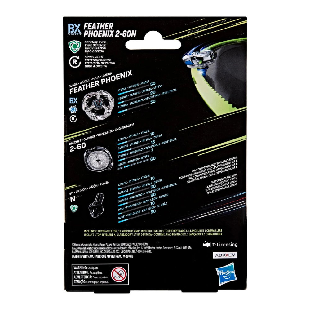Beyblade X Feather Phoenix 2-60N BX Starter Pack