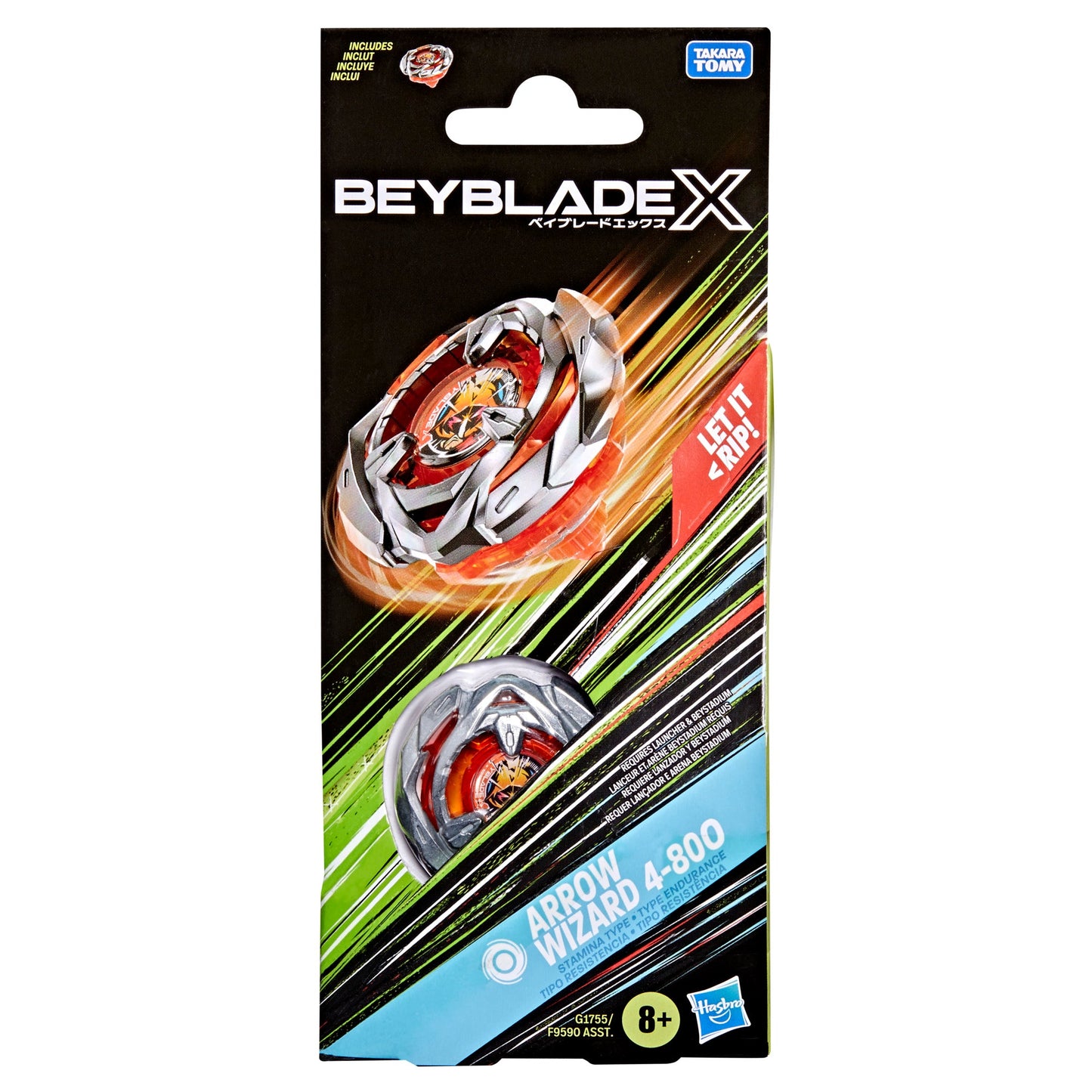 Beyblade X Arrow Wizard 4-80O Booster Pack