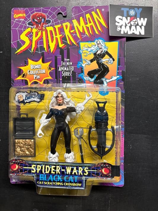 1996 Toy Biz Marvel Comics Spider-Man: The New Animated Series "Spider-Wars" Black Cat