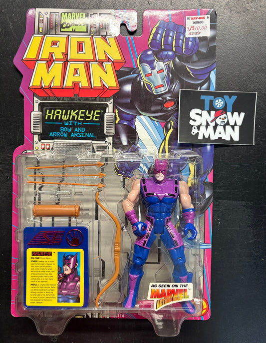 1995 Toy Biz Marvel Comics Iron Man series Hawkeye