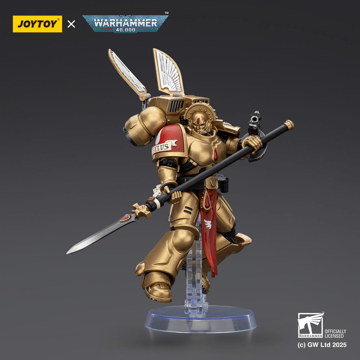 JoyToy - Warhammer 40K - Blood Angels - Sanguinary Guard 2 with Angelus Boltgun and Encarmine Spear