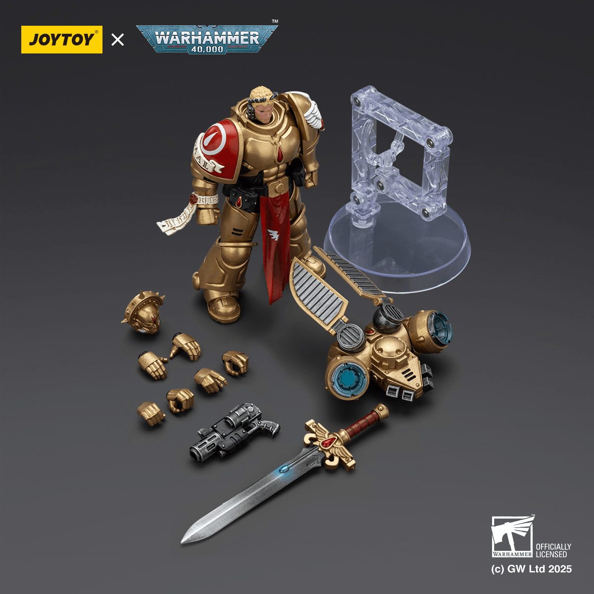 JoyToy - Warhammer 40K - Blood Angels - Sanguinary Guard 1 with Inferno Pistol and Encarmine Blade