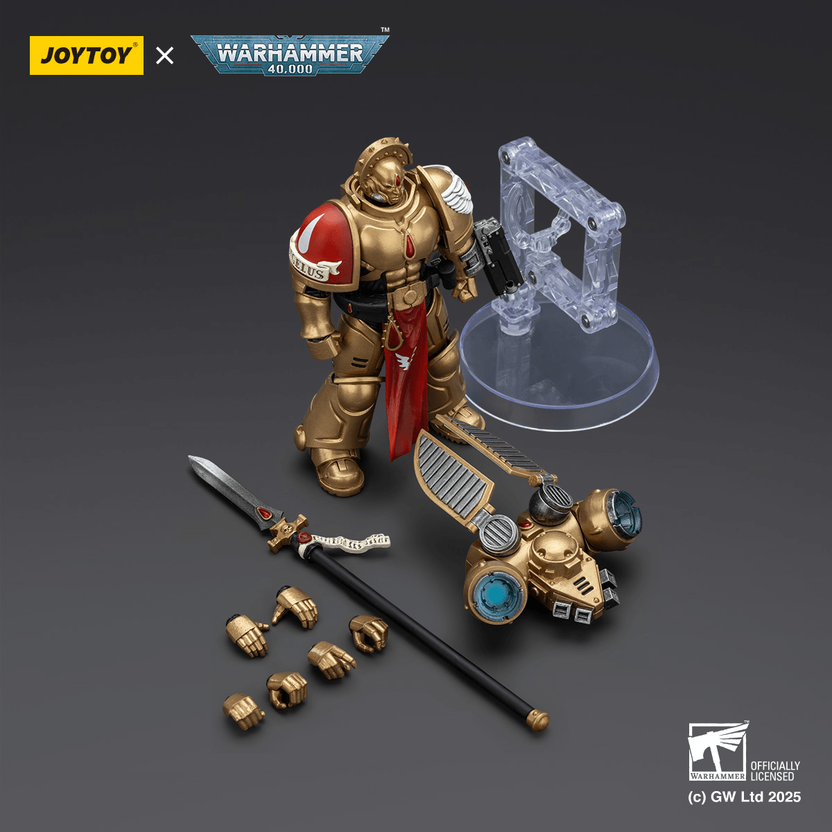 JoyToy - Warhammer 40K - Blood Angels - Sanguinary Guard 2 with Angelus Boltgun and Encarmine Spear