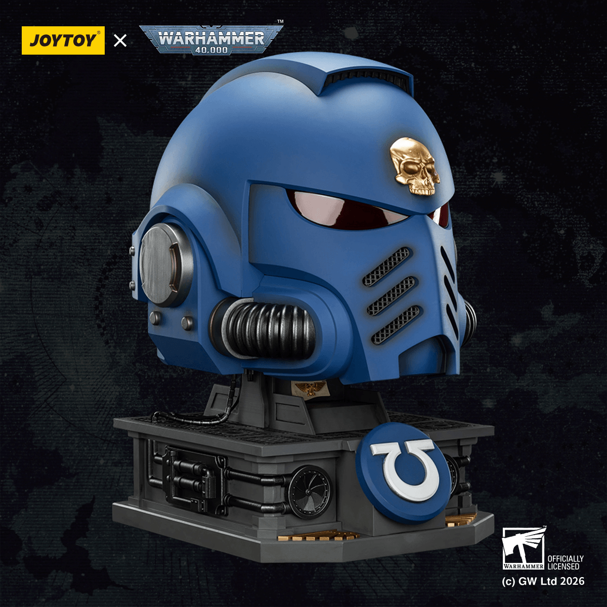 JOYTOY - Ultramarines Captain MkX Helmet & Display Stand (Preorder Q3 2026)