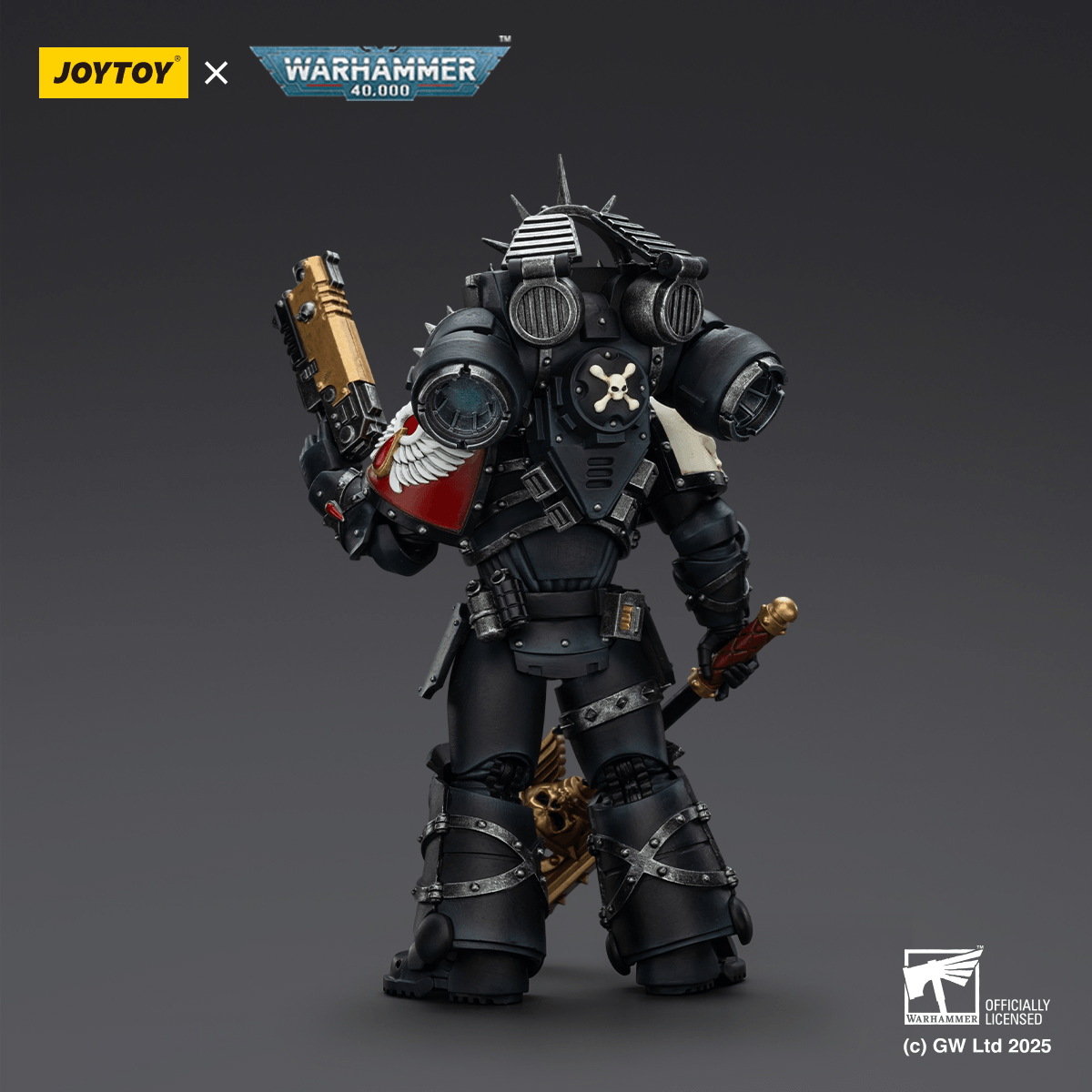JoyToy - Warhammer 40K - Blood Angels - Lemartes with Jump Pack, Blood Crozius and Absolver Bolt Pistol