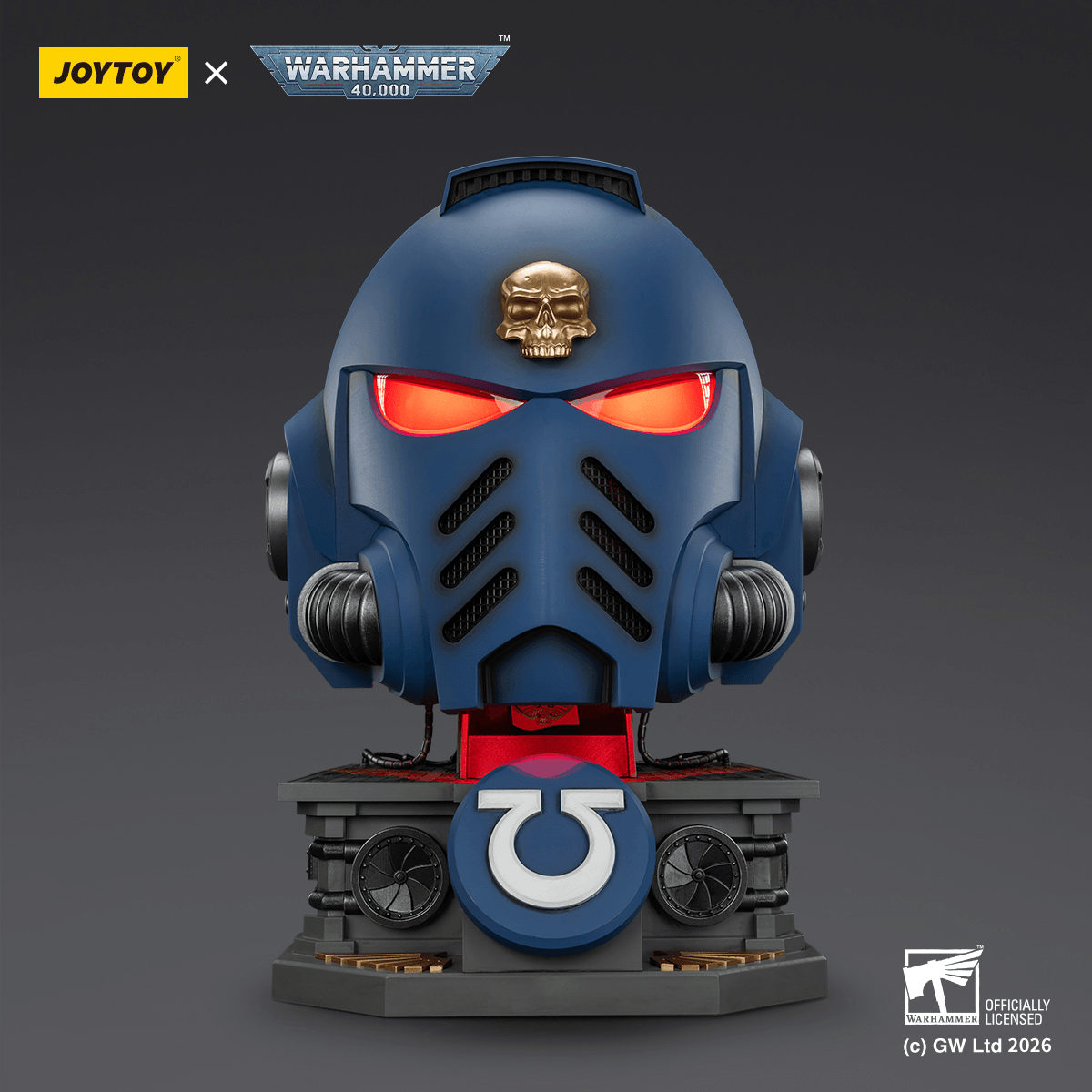 JOYTOY - Ultramarines Captain MkX Helmet & Display Stand (Preorder Q3 2026)