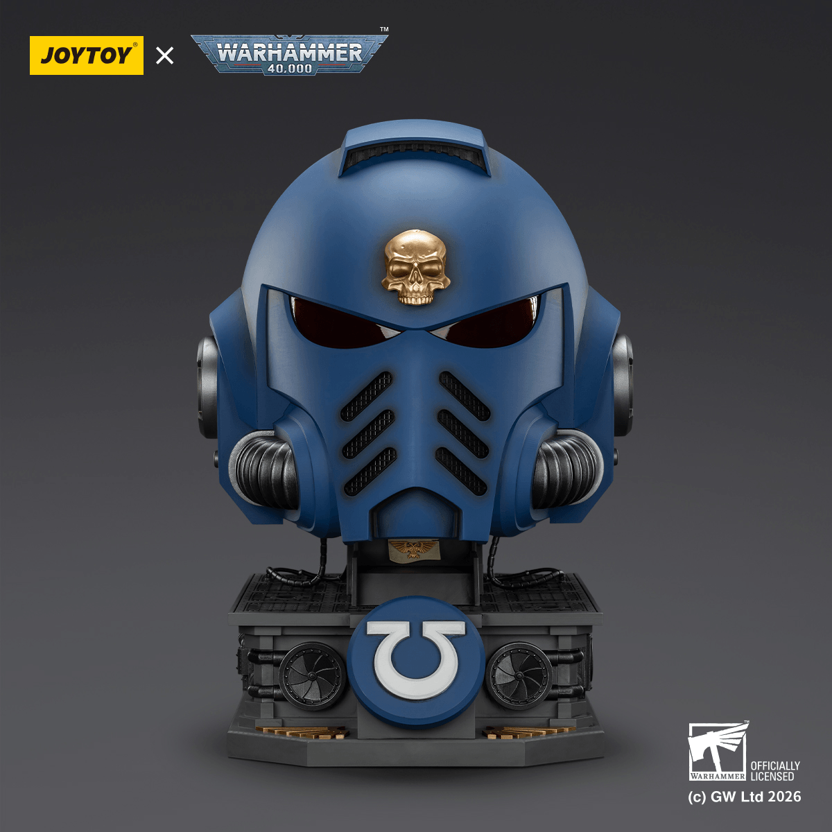 JOYTOY - Ultramarines Captain MkX Helmet & Display Stand (Preorder Q3 2026)