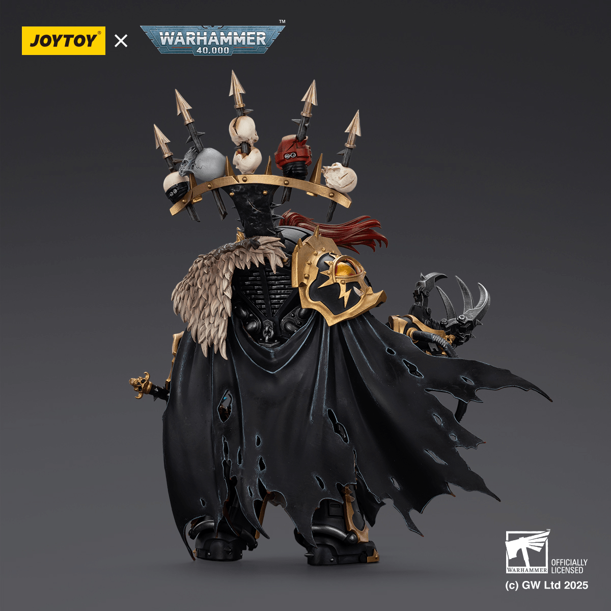 JoyToy - Warhammer 40K - Chaos - Black Legion -  Abaddon the Despoiler with Drach'nyen and the Talon of Horus ( Preorder Q2 2026)