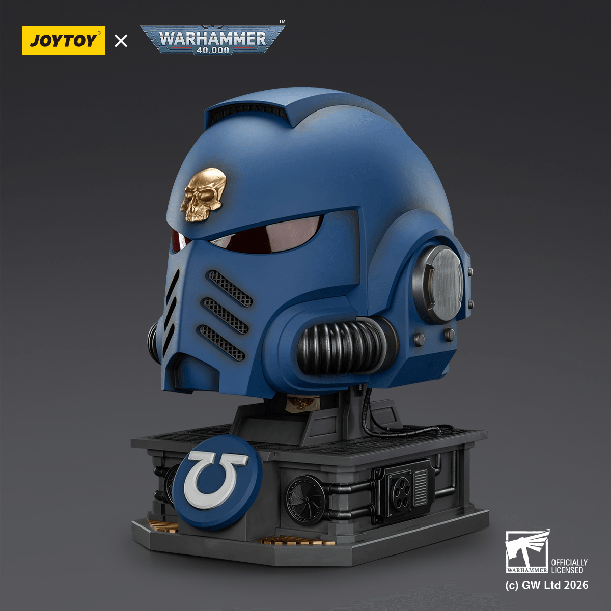 JOYTOY - Ultramarines Captain MkX Helmet & Display Stand (Preorder Q3 2026)