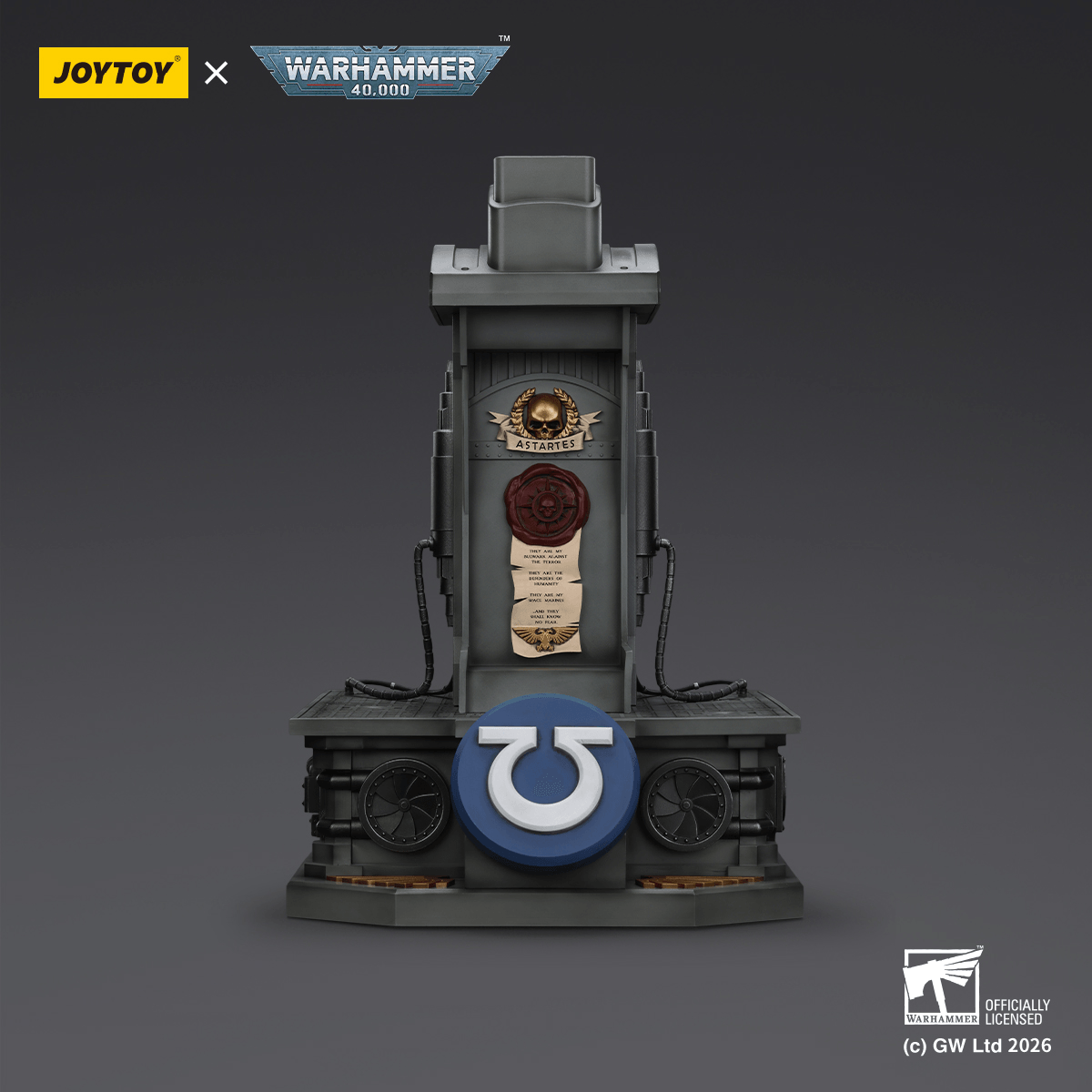 JOYTOY - Ultramarines Captain MkX Helmet & Display Stand (Preorder Q3 2026)