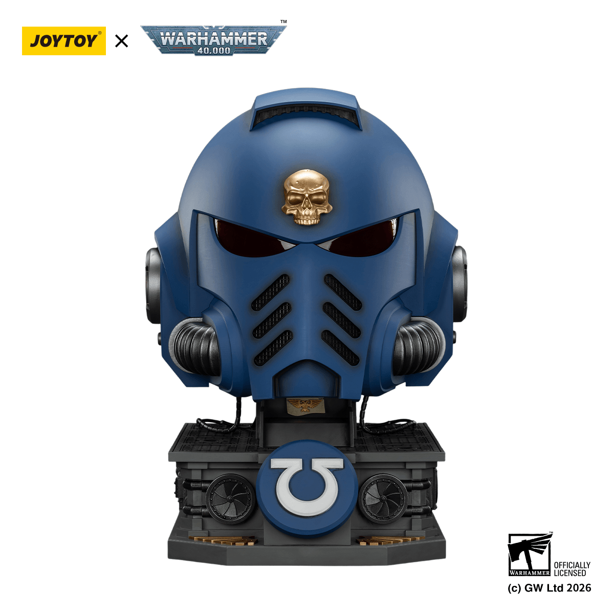 JOYTOY - Ultramarines Captain MkX Helmet & Display Stand (Preorder Q3 2026)