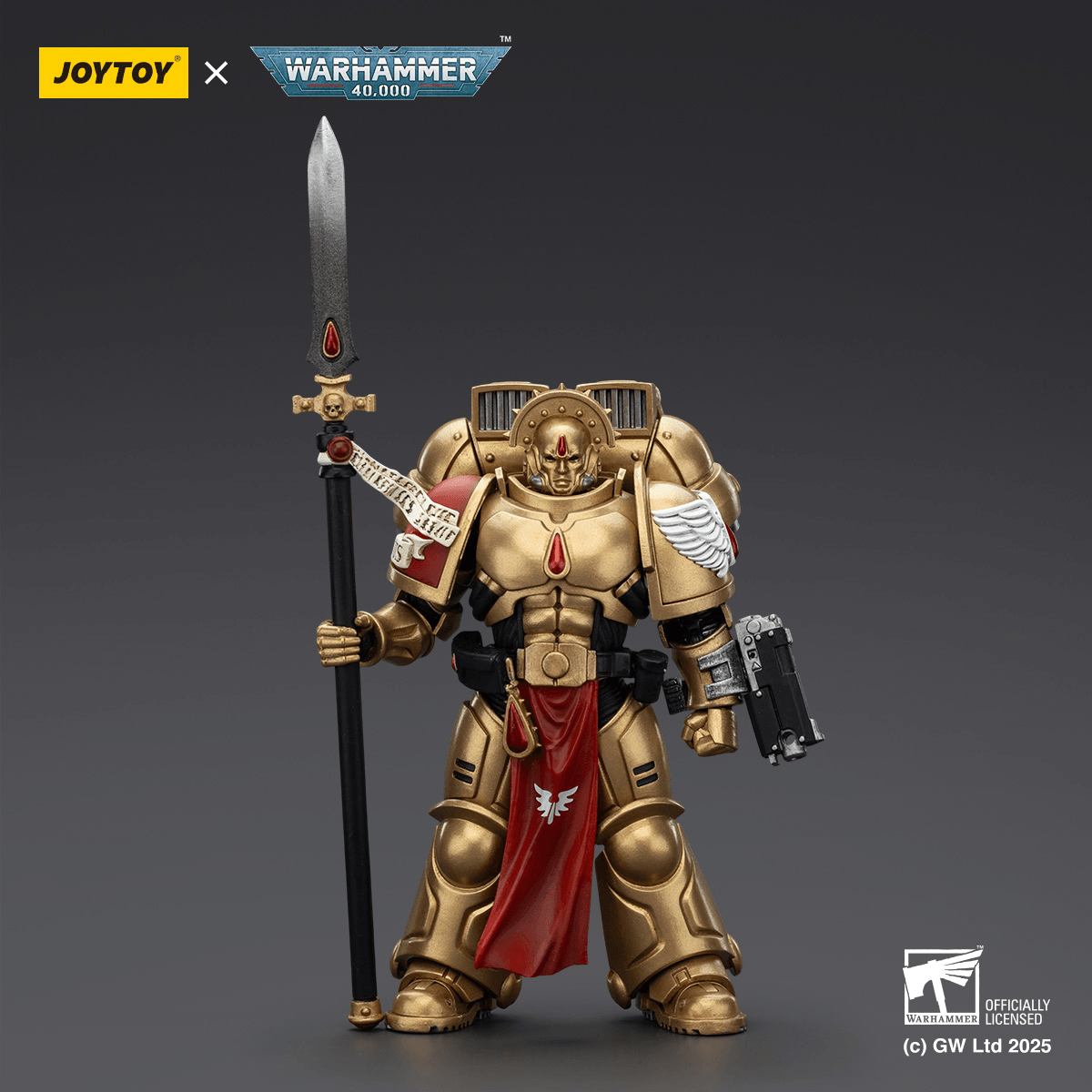 JoyToy - Warhammer 40K - Blood Angels - Sanguinary Guard 2 with Angelus Boltgun and Encarmine Spear