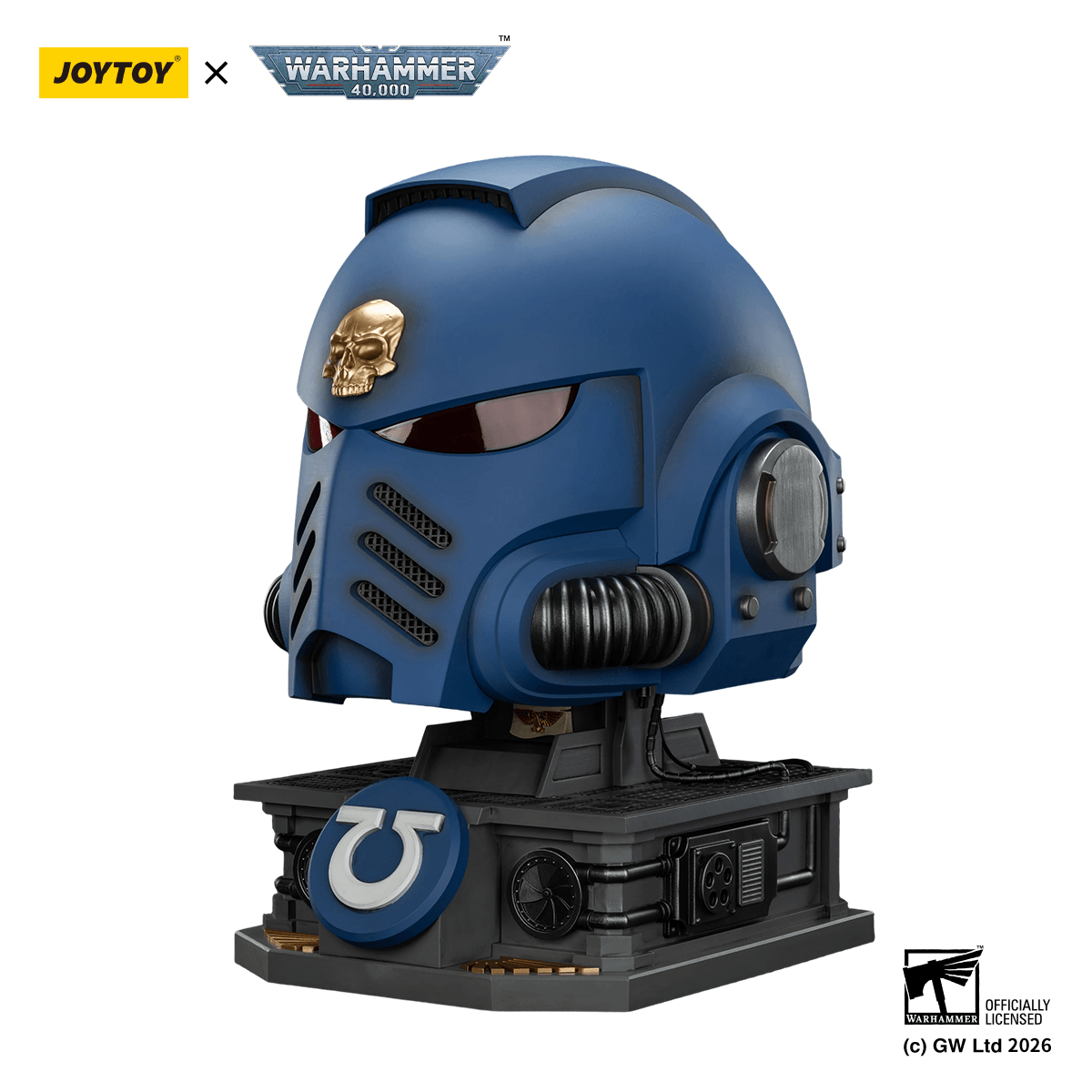JOYTOY - Ultramarines Captain MkX Helmet & Display Stand (Preorder Q3 2026)