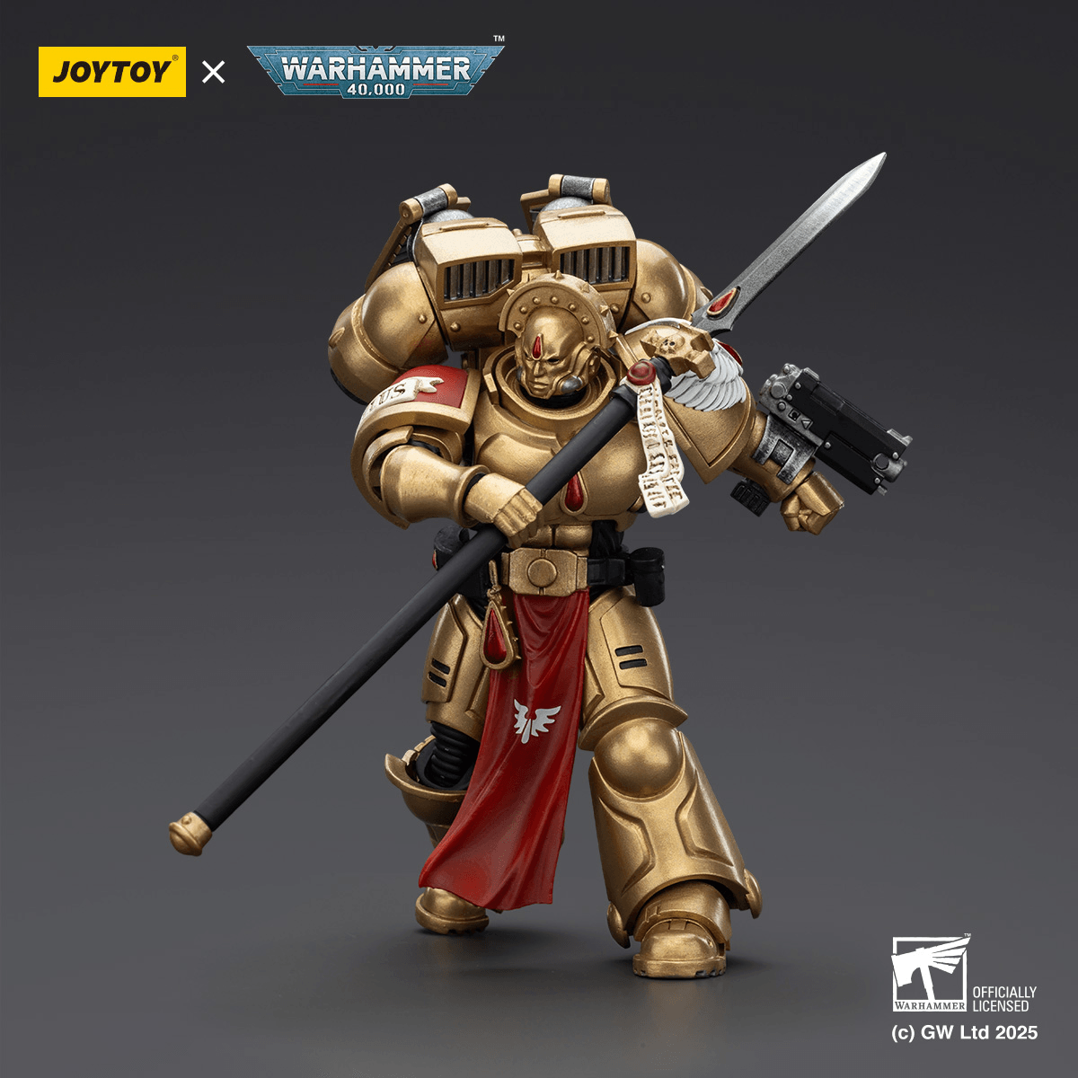 JoyToy - Warhammer 40K - Blood Angels - Sanguinary Guard 2 with Angelus Boltgun and Encarmine Spear