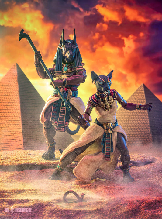 Figura Obscura - Anubis and Bastet - Gods of Ancient Egypt