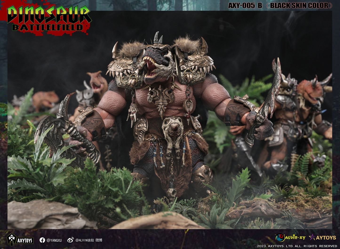 Dinosaur Battlefield - King Tyrannosaurus Deluxe - 1/12 Scale