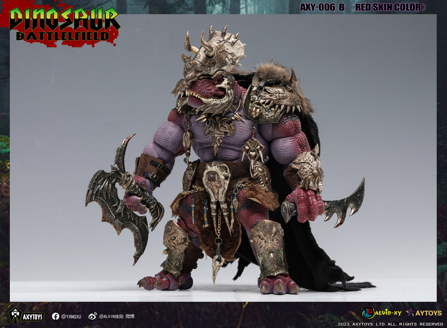 Dinosaur Battlefield - King Tyrannosaurus Deluxe - 1/12 Scale