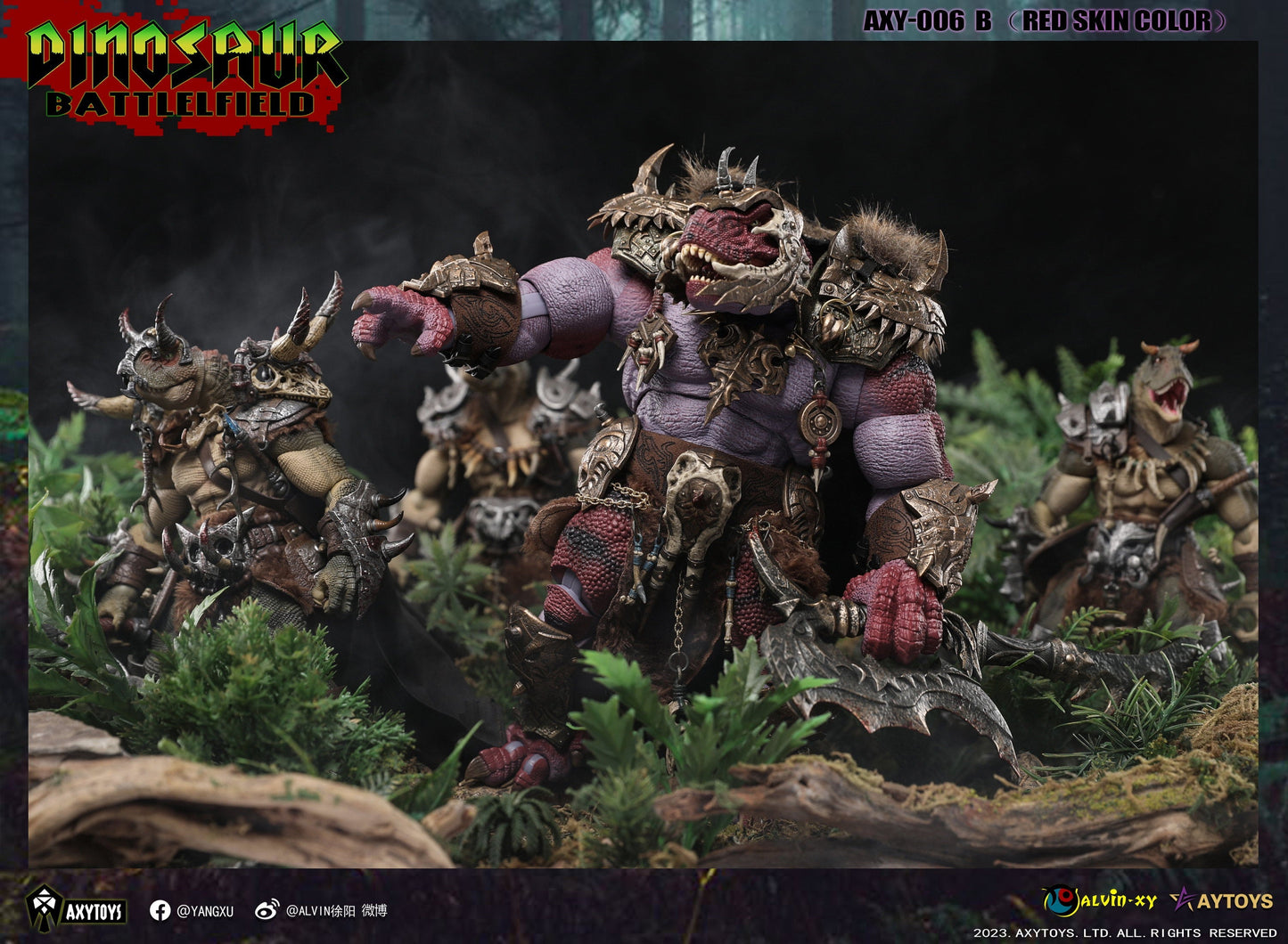 Dinosaur Battlefield - King Tyrannosaurus Deluxe - 1/12 Scale