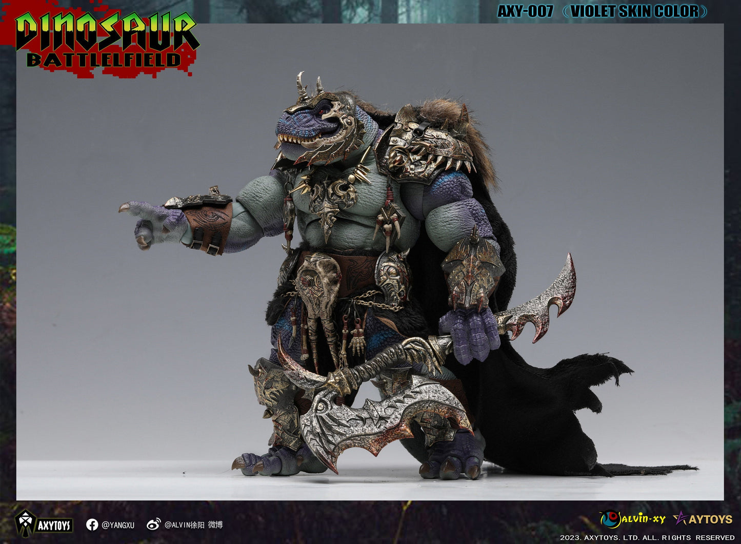 Dinosaur Battlefield - King Tyrannosaurus Deluxe - 1/12 Scale