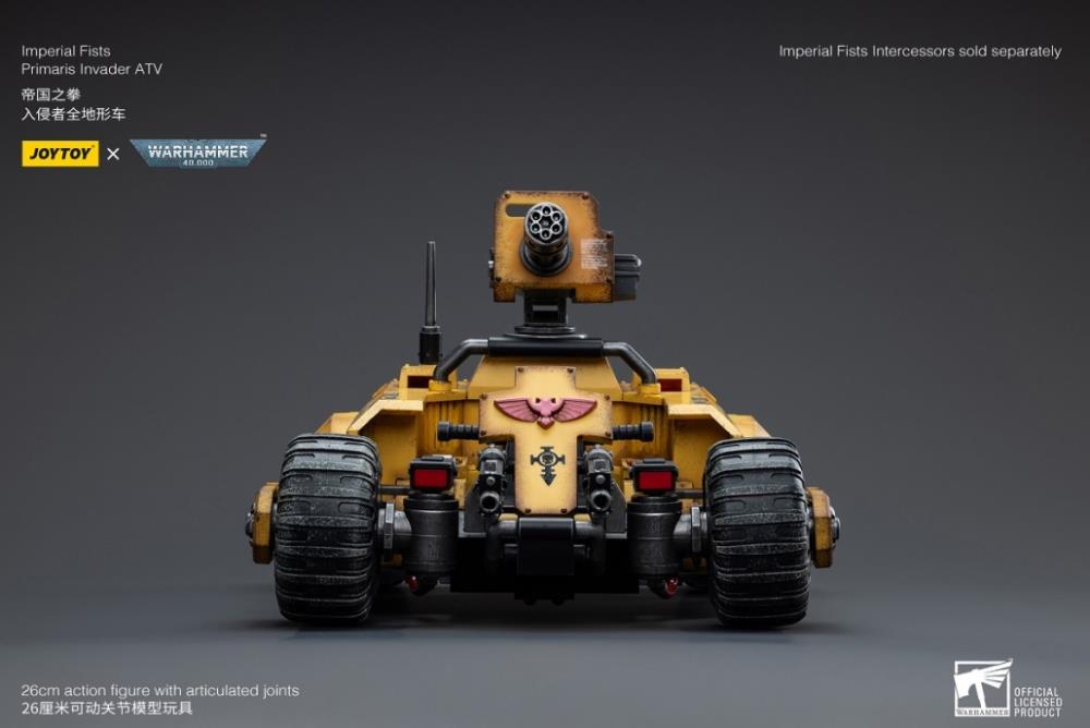 JoyToy - Warhammer 40k - Imperial Fists - Primaris Invader ATV 1/18 Scale Vehicle