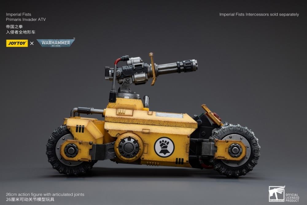 JoyToy - Warhammer 40k - Imperial Fists - Primaris Invader ATV 1/18 Scale Vehicle