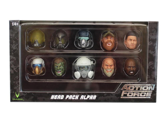 Action Force - Head Pack (Alpha) 1/12 Scale Accessory Set