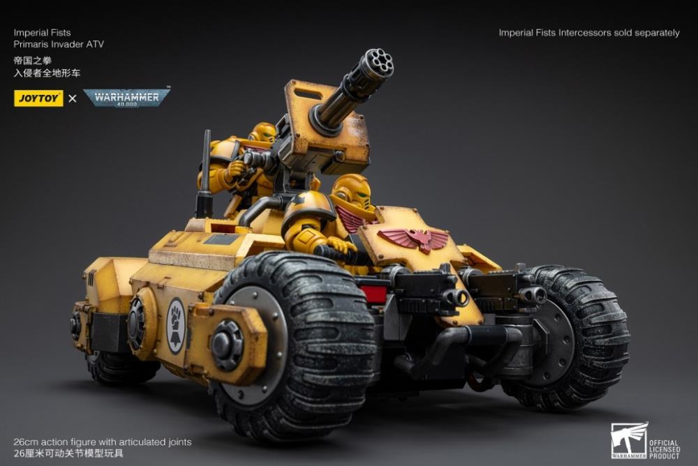 JoyToy - Warhammer 40k - Imperial Fists - Primaris Invader ATV 1/18 Scale Vehicle