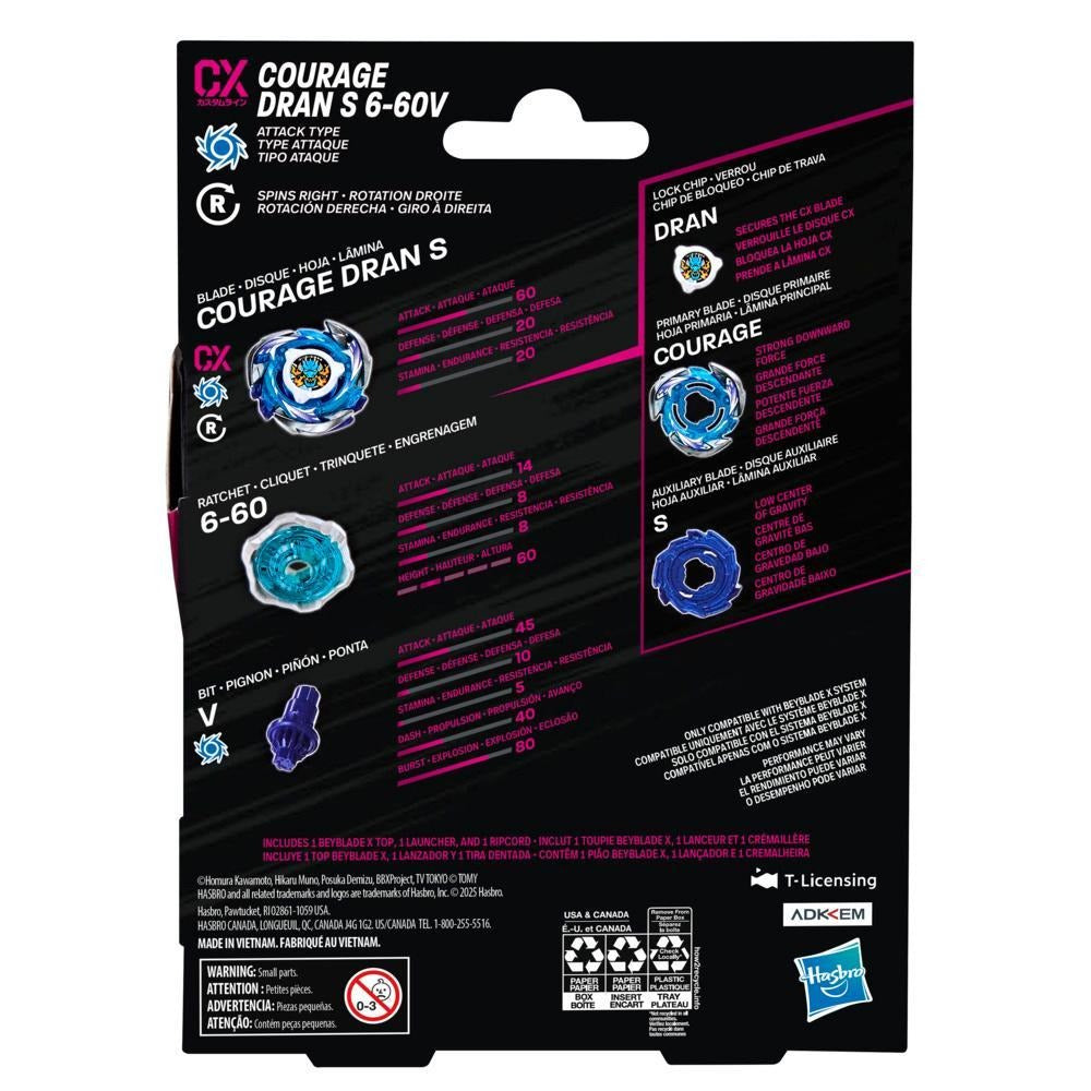 Beyblade X Courage Dran S 6-60V CX Starter Pack