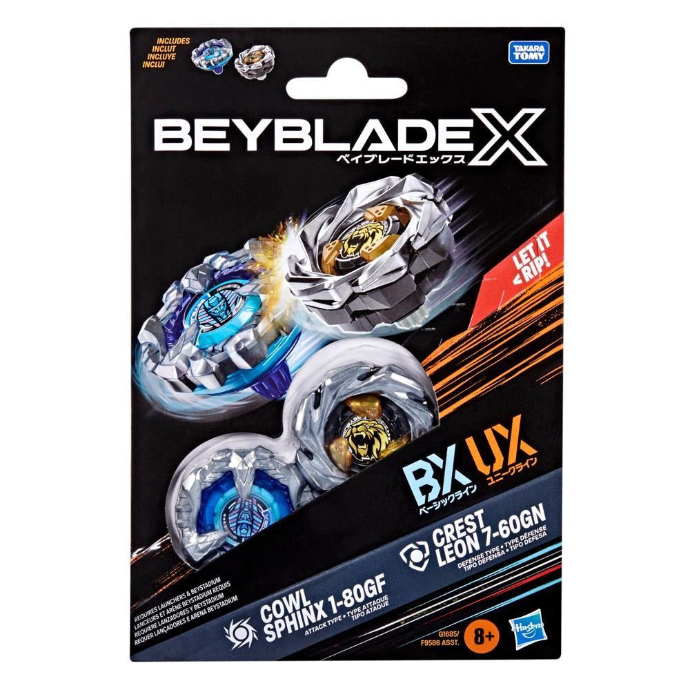 Beyblade X Cowl Sphinx 1-80GF & Crest Leon 7-60GN Dual Pack